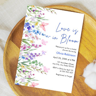 Floral Spring Love is in Bloom Bridal Shower Invitation
