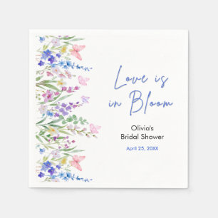 Floral Spring Love is in Bloom Bridal Shower  Napkin
