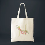 floral spring monogram H wedding Bridal Shower Tote Bag<br><div class="desc">***this design is part of a collection*** _______________________ this design template is fully editable and customizable by you the customer - click personalize further button if you wish to move, add, delete, or make significant changes to the design _______________________ *if you have any DESIGN questions or need more designs or...</div>