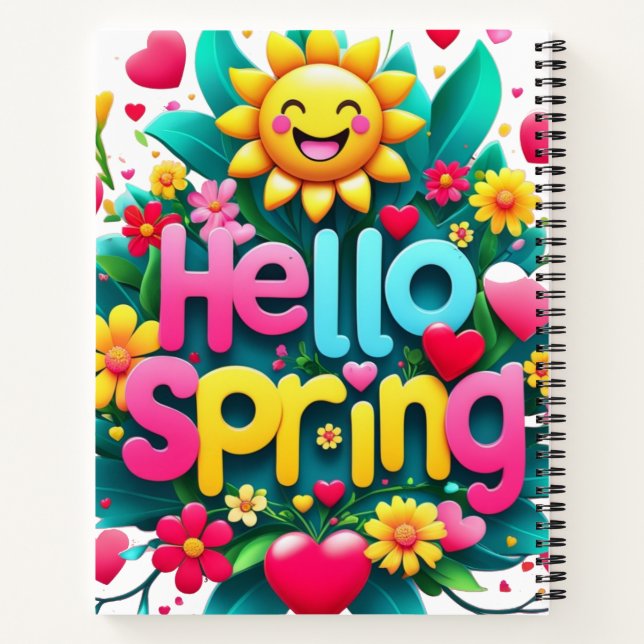 Floral Spring Notebook (Back)