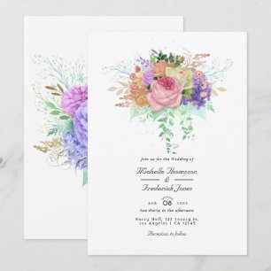 Floral Spring Wedding Invitation