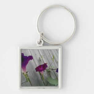 Floral Square Key Chain