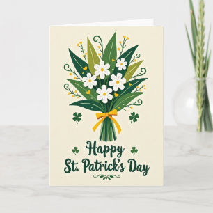 Floral St Patricks Day Card