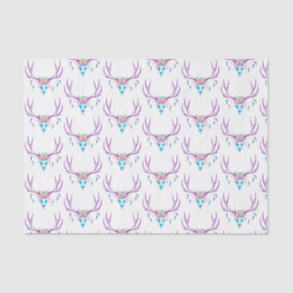 Floral Stag Skull Tissue Paper