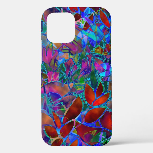 Floral Stained Glass Case-Mate iPhone Case (Back)