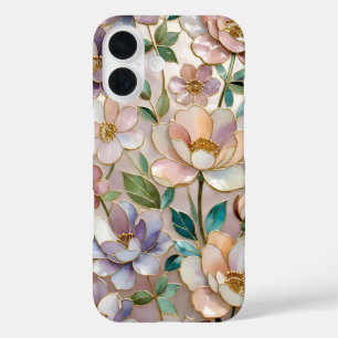 Floral Stained Glass Phone Case Botanical