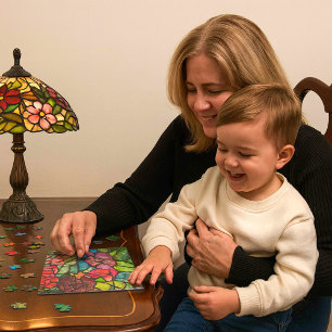 Floral Stained Glass Puzzle