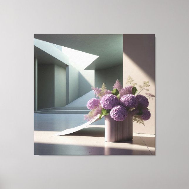 Floral Staircase Composition  Canvas Print (Front)