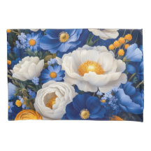 Floral Standard Pair Pillowcases