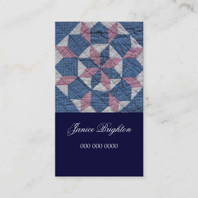 Floral Star Business Card (Front)