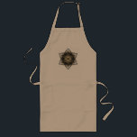 Floral Star of David Long Apron<br><div class="desc">Floral motif Star of David. Unusual and beautiful design for this special religious symbol. Elegant Judaica.</div>