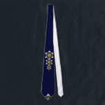 Floral Star of David Tie<br><div class="desc">Floral motif Star of David. Unusual and beautiful design for this special religious symbol. Elegant Judaica.</div>