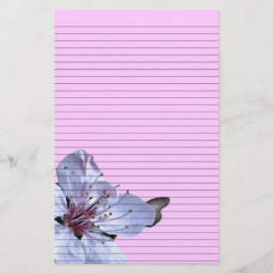 Floral Stationery -optional lines