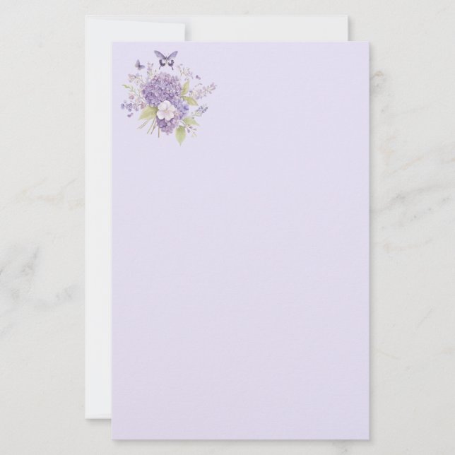 Floral Stationery Paper (Front)