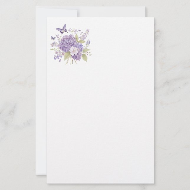 Floral Stationery Paper (Front)