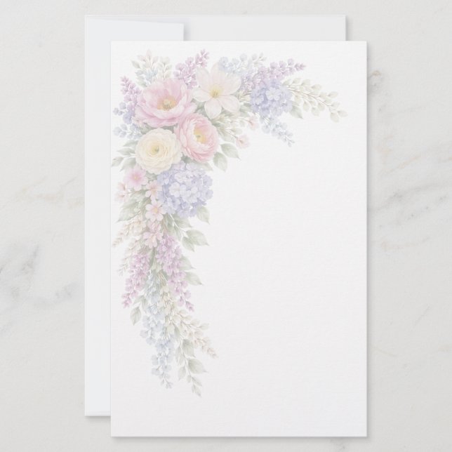 Floral Stationery Paper (Front)