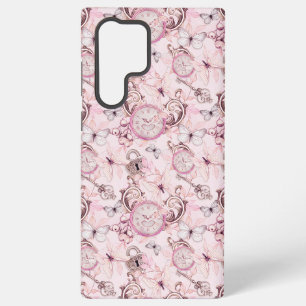 Floral Steampunk Clockwork - Cherry Blossoms Samsung Galaxy Case