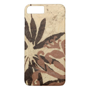 Floral Stencil Design with Tawny Leaves iPhone 8 Plus/7 Plus Case