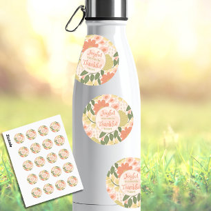Floral Stickers - Joyful Moments Thankful Heart