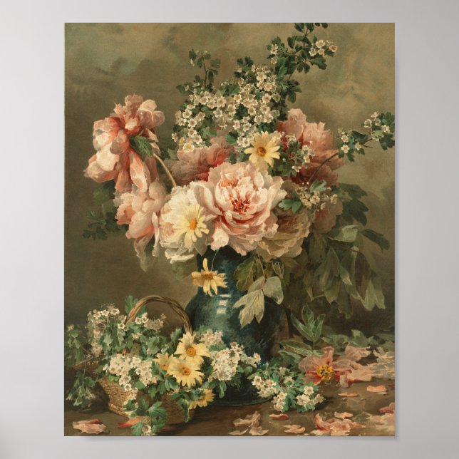 Floral Still Life Fine Art Poster Print (Devant)