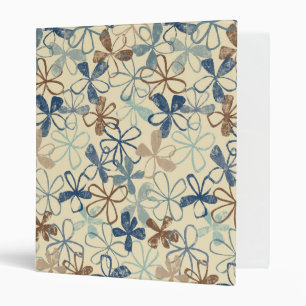 Floral Stonewashed Avery Binder