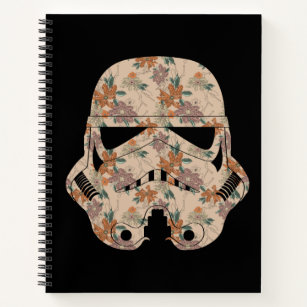 Floral Stormtrooper Helmet Notebook