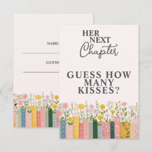 Floral Storybook Her Next Chapter Bridal Shower Enclosure Card