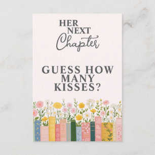 Floral Storybook Her Next Chapter Bridal Shower Enclosure Card