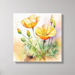 Floral Stretched Canvas Print