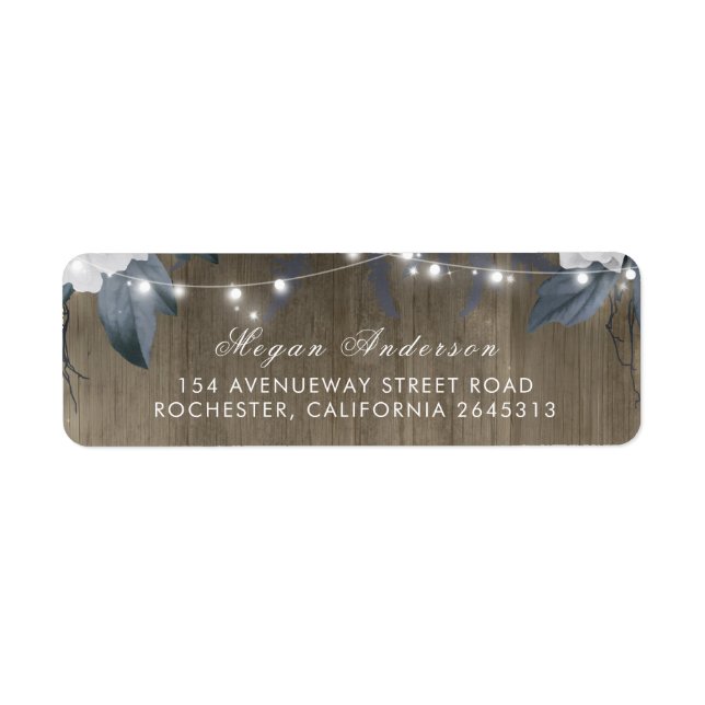 Floral String éclaire Rustique Mariage de grange e (Devant)