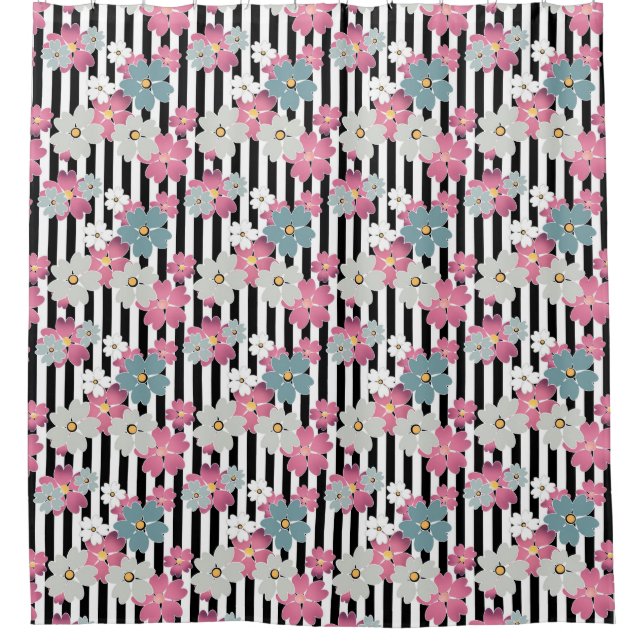 Floral, striped (Front)