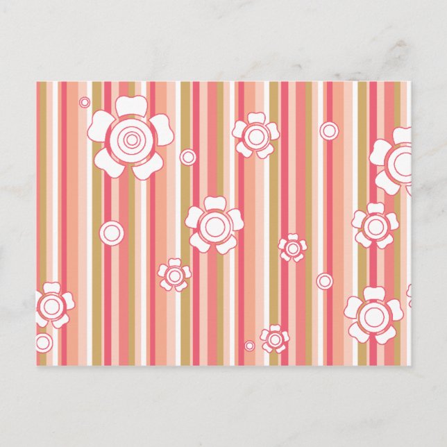 floral stripes_6a postcard (Front)