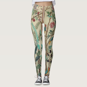 FLORAL STRIPES LEGGINGS
