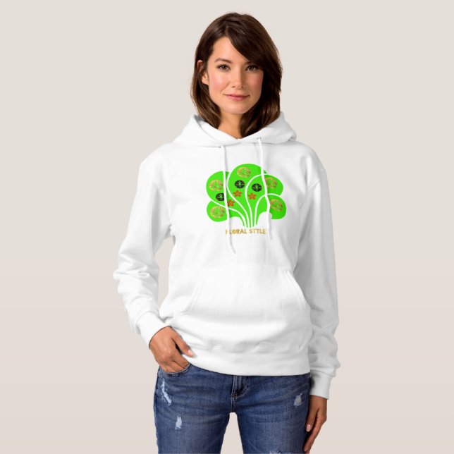 Floral Style Hoodie (Front Full)