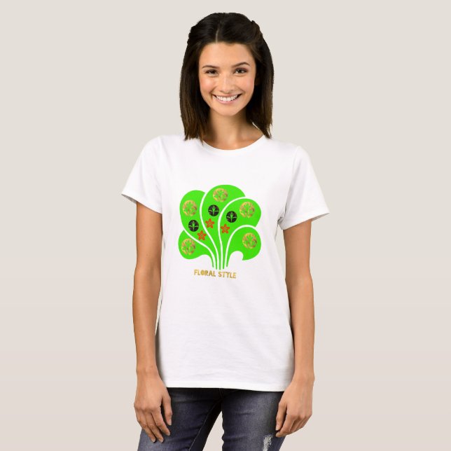 Floral Style T-Shirt (Front Full)