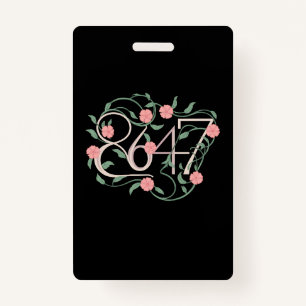 Floral Subtle Anti Trump 8647 86 47 Boho Badge