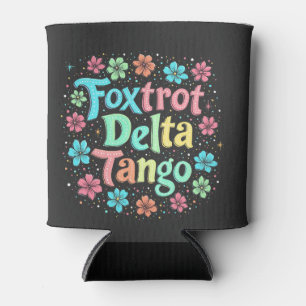 Floral Subtle Anti Trump 8647 Anti Maga  Can Cooler