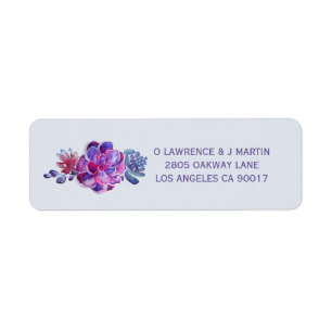Floral Succulent pourpre