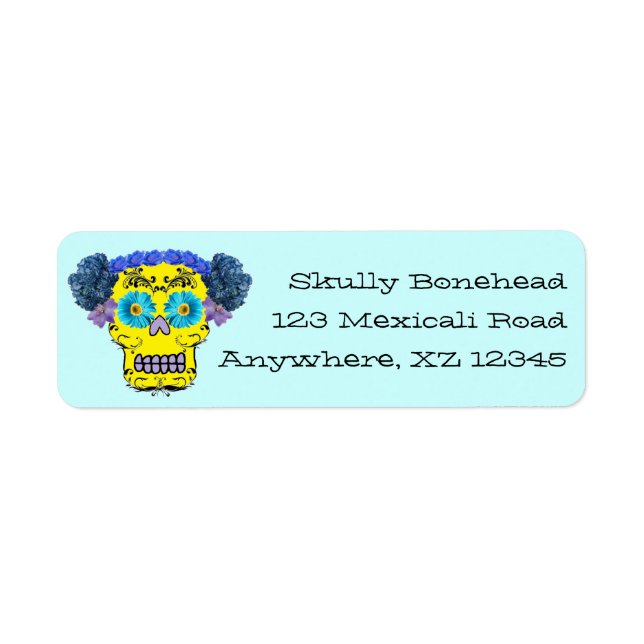 Floral Sugar Skull (Front)