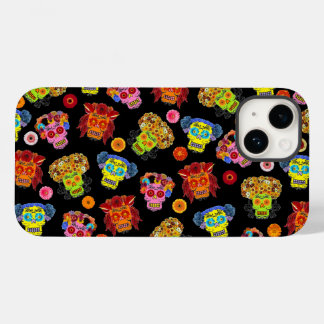 Floral Sugar Skull Case-Mate iPhone 14 Case