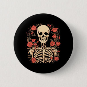 Floral Sugar Skull Day Of Government Agencyd Dia 2 Inch Round Button