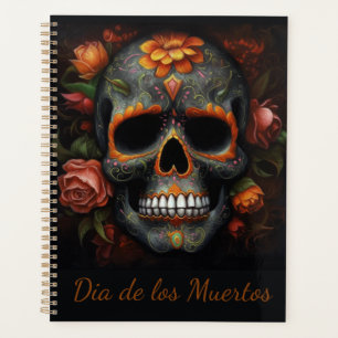 Floral Sugar Skull Dia de los Muertos Calavera Planner