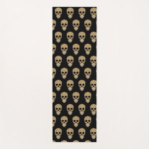 Floral Sugar Skull Dia de los Muertos Yoga Mat