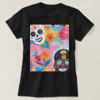 Floral Sugar Skull Painting