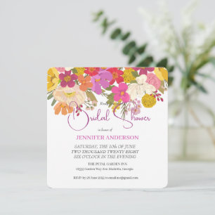 Floral Summer Garden Invitation de la douche nupti