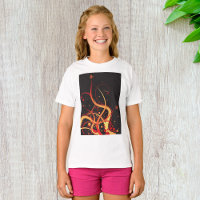 Floral Summer Glow Girls T-Shirt