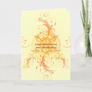 Floral Sun Handfasting Card