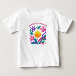 Floral Sun Kids T-Shit Baby T-Shirt