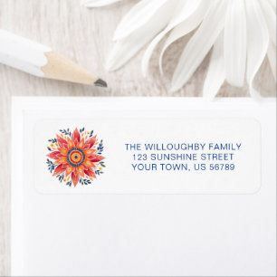 Floral Sunburst New Address
