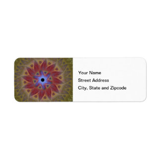 Floral Sundial Return Address Labels